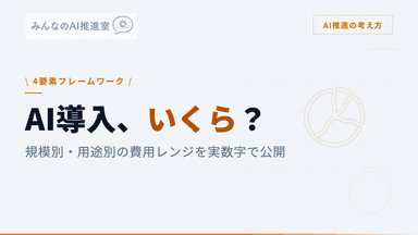 AI導入の費用はいくら? ― 規模別・用途別の相場感と予算の立て方