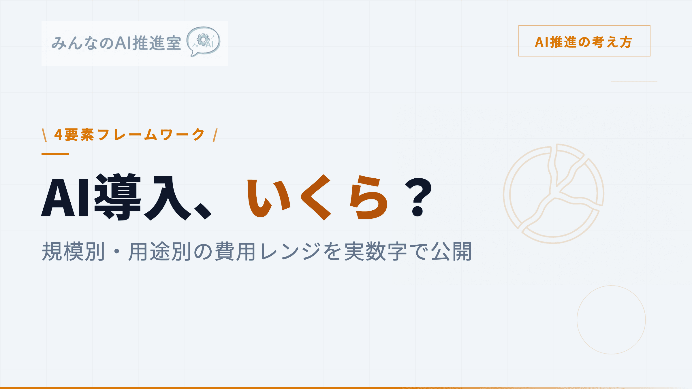 AI導入の費用はいくら? ― 規模別・用途別の相場感と予算の立て方