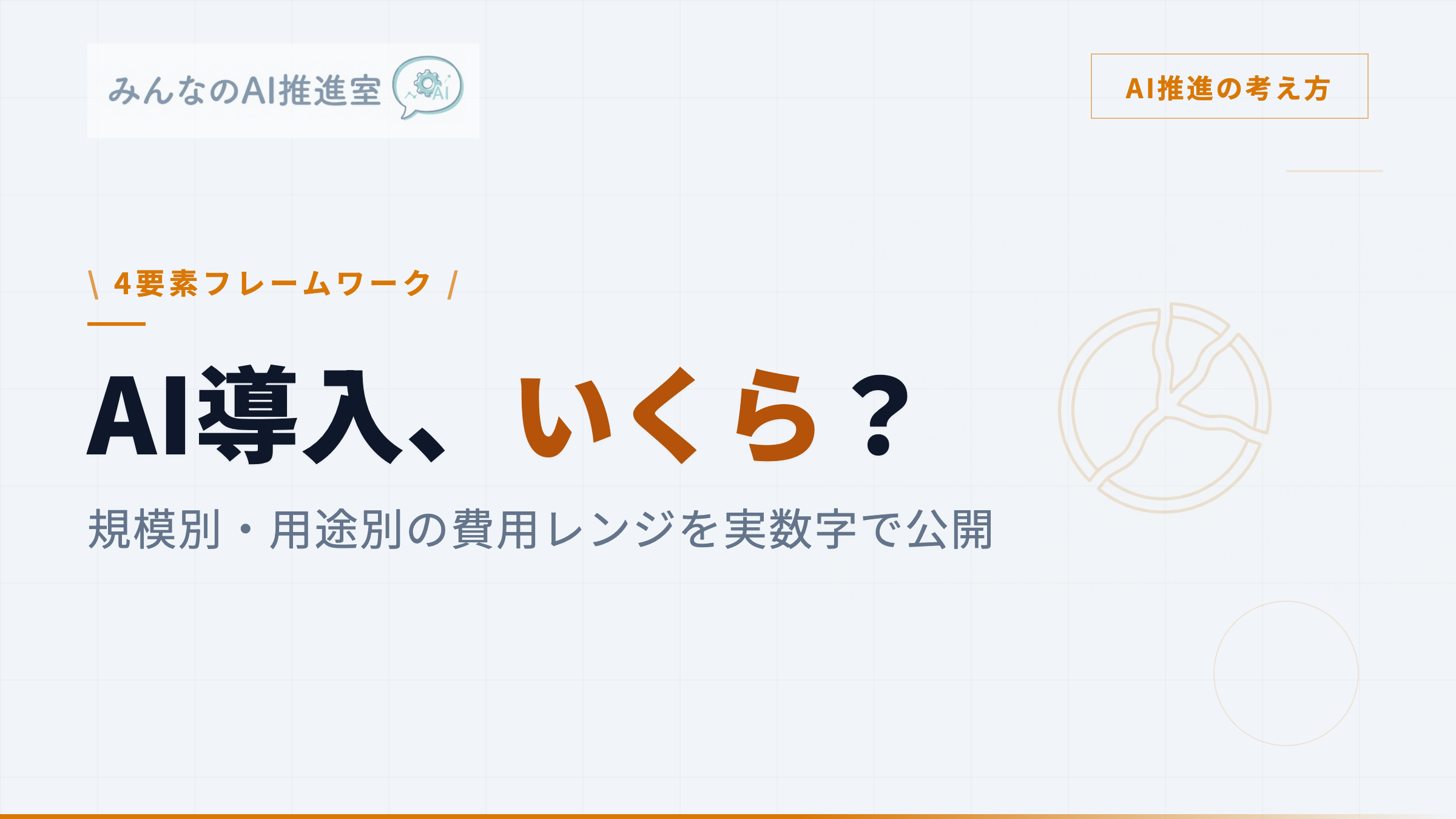 AI導入の費用はいくら？ ― 規模別・用途別の相場感と予算の立て方 